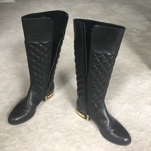 Vince Cam Blk riding boots wArn once